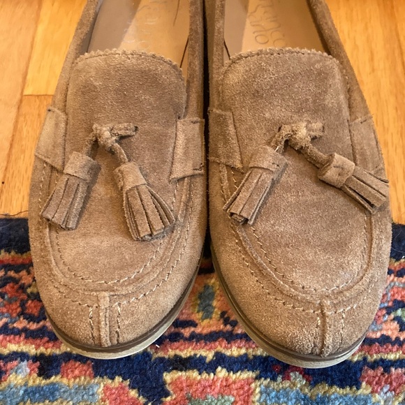 EUC Franco Sarto Brown Suede Tassel Loafers - Picture 4 of 6